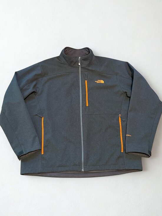 The North Face Other - The North Face Mens Windwall Softshell Jacket Gray Orange XXL
